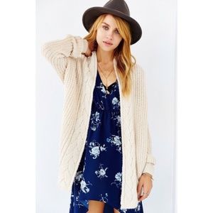 Kimchi Blue Braided Mix-stitch Cardigan